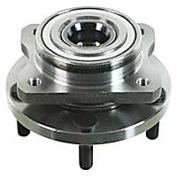 513123 Front, Driver or Passenger Side Wheel Hub, 5 Lugs, With Bearing,, Problem Solver Series