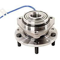 513124 Front, Driver or Passenger Side Wheel Hub, 5 Lugs, With Bearing,, Problem Solver Series