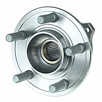 513225 Front, Driver or Passenger Side Wheel Hub, 5 Lugs, With Bearing, AWD, Problem Solver Series