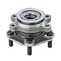 513364 Front, Driver or Passenger Side Wheel Hub, 5 Lugs, With Bearing,, Problem Solver Series