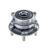 513374 Front, Driver or Passenger Side Wheel Hub, 5 Lugs, With Bearing,, Problem Solver Series