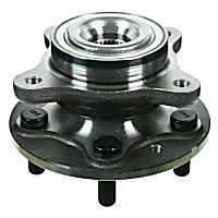 515067 Front, Driver or Passenger Side Wheel Hub, 5 Lugs, With Bearing,, Problem Solver Series