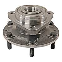 515090 Front, Driver or Passenger Side Wheel Hub, 6 Lugs, With Bearing,, Problem Solver Series