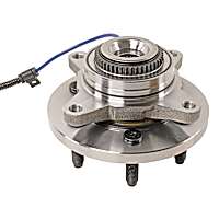 515142 Front, Driver or Passenger Side Wheel Hub, 6 Lugs, With Bearing,, Problem Solver Series
