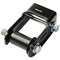 K150382 Leaf Spring Shackles and Hangers - Black, Direct Fit, Sold individually