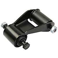 K150404 Leaf Spring Shackles and Hangers - Black, Direct Fit, Sold individually