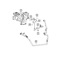 04893763AE Direct Fit Engine Coolant Pipe