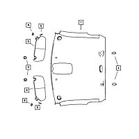 1DC48TL2AA Sun Visor, Direct Fit, Sold Individually