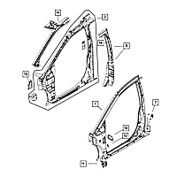 4894697AA Direct Fit Fender Bracket, Sold Individually