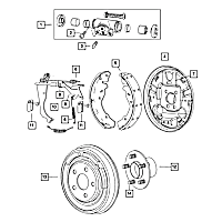 5191297AA Brake Backing Plate - Direct Fit, Sold individually
