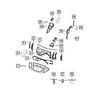 55197421AB Quarter Panel Insulator