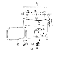 68085079AC Deck Lid Seal - Sold individually