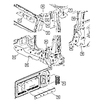 68253175AA Rocker Panel Molding