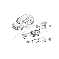 68305516AA Headlight Mount