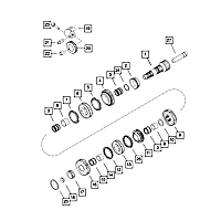 68344798AA Transmission Reverse Idler Shaft