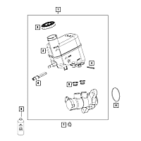 68446214AA OE Replacement Series Brake Reservoir - Sold individually
