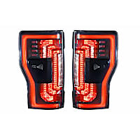 LF351 Driver and Passenger Side LED Tail Light, With bulb(s), Red Lens, XB LED Series