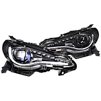 LF470 Driver or Passenger Side Headlight, With bulb(s), Halogen/LED