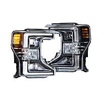 LF556 Driver and Passenger Side Headlight, With bulb(s), LED