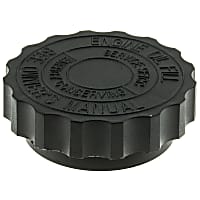 MO109 Oil Filler Cap - Black, Plastic and Rubber, Direct Fit, Sold individually