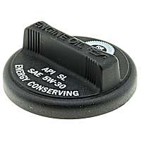 MO122 Oil Filler Cap - Black, Plastic, Direct Fit, Sold individually