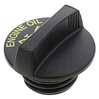 MO154 Oil Filler Cap - Black, Plastic and Rubber, Direct Fit, Sold individually