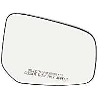 Passenger Side Mirror Glass, Non-Heated, No Blind Spot Feature