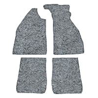 VWP-6 Carpet Padding - Polypropylene, Flat Floor Mat, Direct Fit, 4 Pieces