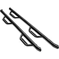 F0084E-TX Wheel to Wheel Series Nerf Bars Powdercoated Textured Black, Covers Wheel to wheel - Set of 2