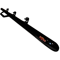 F9946RC-TX N-Fab Cab Length Nerf Bars Powdercoated Textured Black, Covers Cab Length - Set of 2
