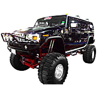 H0365-TX Wheel to Wheel Series Nerf Bars Powdercoated Textured Black, Covers Wheel to wheel - Set of 2
