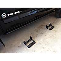 T154RKRCC RKR Series Rocker Panel Guards - Powdercoated Textured Black, Steel, Direct Fit, Set of 2