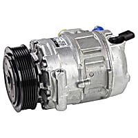 471-1497 A/C Compressor, With Clutch, 6-Groove Pulley