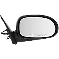 Passenger Side Mirror, Power, Manual Folding, Heated, Paintable, No Signal Light, No Memory, No Puddle Light, No Auto-Dimming, No Blind Spot Feature