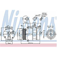 89022 A/C Compressor, With Clutch, 6-Groove Pulley