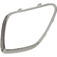 Driver Side Upper, Outer Grille Trim, Lower, Chrome