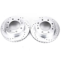 AR8642XPR Front Drilled, Slotted and Zinc Plated Brake Rotors