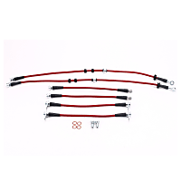 BH00081 Front and Rear Stainless-Steel Brake Hose Line Kit