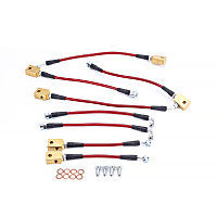 BH00088 Front and Rear Stainless-Steel Brake Hose Line Kit