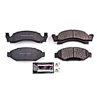 Z23-050 Front Z23 Daily Carbon-Fiber Ceramic Brake Pads with Stainless-Steel Hardware Kit