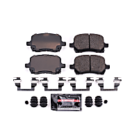 Z23-1028 Front Z23 Daily Carbon-Fiber Ceramic Brake Pads with Stainless-Steel Hardware Kit