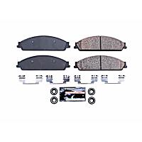 Z23-1070 Front Z23 Daily Carbon-Fiber Ceramic Brake Pads with Stainless-Steel Hardware Kit