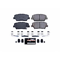 Z23-1432 Front Z23 Daily Carbon-Fiber Ceramic Brake Pads with Stainless-Steel Hardware Kit