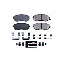 Z23-1539 Front Z23 Daily Carbon-Fiber Ceramic Brake Pads with Stainless-Steel Hardware Kit