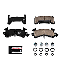 Z23-154 Front OR Rear Z23 Daily Carbon-Fiber Ceramic Brake Pads with Stainless-Steel Hardware Kit