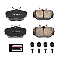 Z23-493 Front OR Rear Z23 Daily Carbon-Fiber Ceramic Brake Pads with Stainless-Steel Hardware Kit