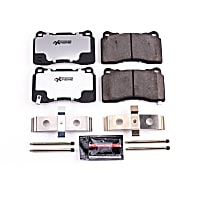 Z26-1001 Front OR Rear Z26 Muscle Carbon-Fiber Ceramic Brake Pads with Stainless-Steel Hardware Kit