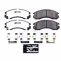 Z26-530 Front Z26 Muscle Carbon-Fiber Ceramic Brake Pads with Stainless-Steel Hardware Kit