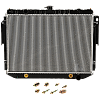Radiator, 3.9L/5.2L/5.9L Engines, Aluminum Core, Plastic Tank