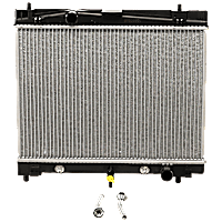 Radiator, 1.5L/1.8L Engines, Automatic or Manual Transmission, Aluminum Core, Plastic Tank